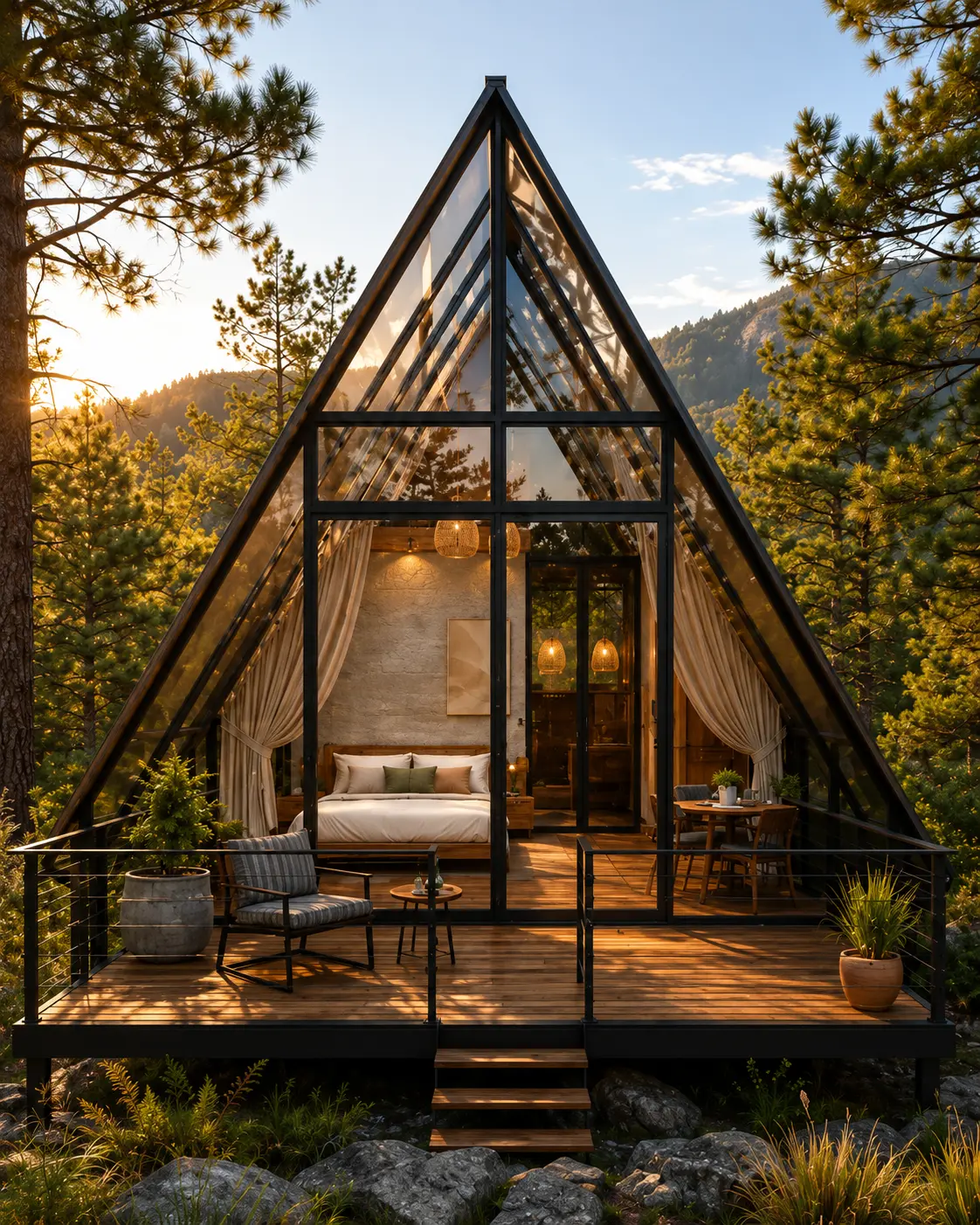 Luxury Glass A-Frame